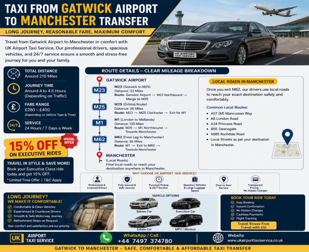 Gatwick Airport To Manchester